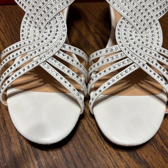 Pizz Annu Diana XZ0095 White Sz 10 Wedding Shoes - Picture 3 of 15